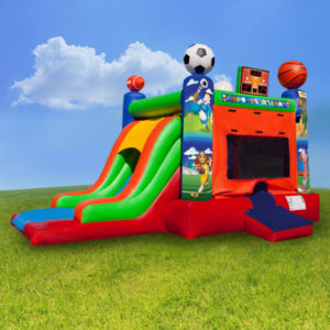 Sports Combo Inflatable Bounce with slide