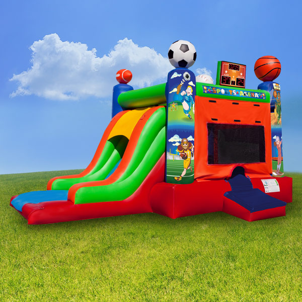 Sports Combo Inflatable Bounce with slide